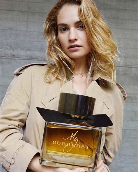 lily james photoshoot burberry|Lily James for My Burberry Fragrance Campaign .